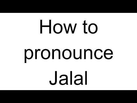 How to Pronounce Jalal (Arabic)