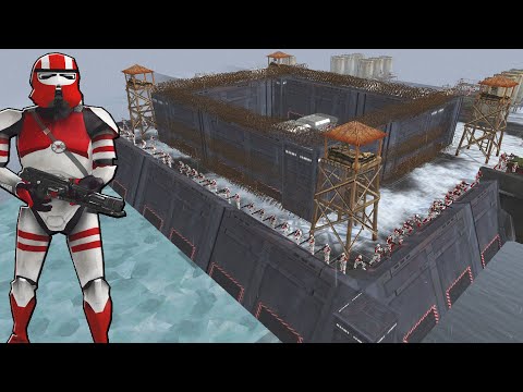 Clone Army ISLAND PRISON Defense! - Star Wars: Rico's Brigade S4E29