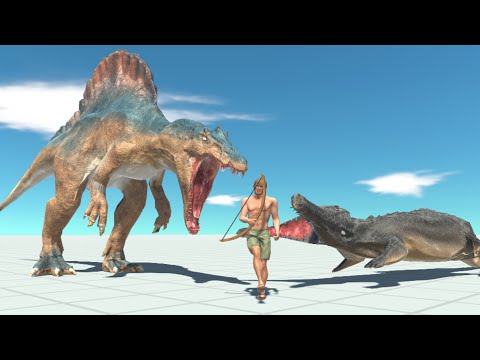 SPINOSAURUS & MACHIMOSAURUS vs EVERY UNIT - Animal Revolt Battle Simulator