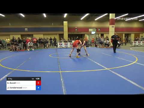 57 Kg Consi Of 8 #2 - Elizabeth Duvall, Pace Rockwall Training Center Vs Joanna Vanderwood, Washin