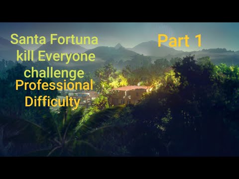 Hitman 2 Santa Fortuna Kill everyone challenge Proffesional difficulty #1