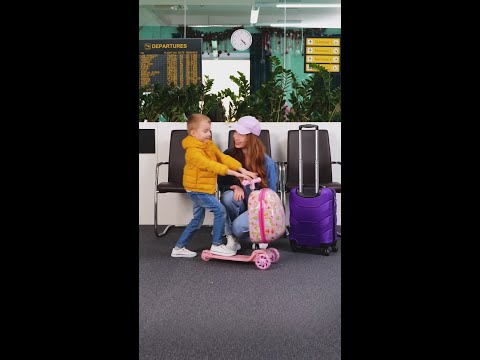 Your kids will love this suitcase scooter!