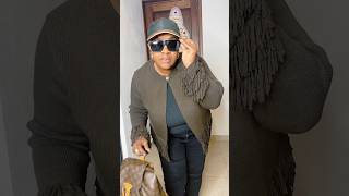 GRWM: Casual Fall Outfit in Chocolate Brown 🍫 | Zara Fringe Cardigan + Michael Kors Boots #shorts