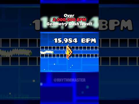 a Geometry Dash level with over 2 MILLION BPM! | #geometrydash #shorts