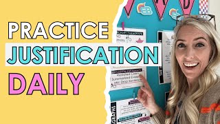 How to Get Students Practicing Justification on a Daily Basis | Middle School Writing Tip