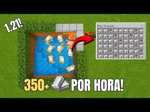 FARM de Ferro Fácil e Eficiente para Minecraft Bedrock (MCPE/Xbox/PS4/Nintendo Switch/Windows 10)