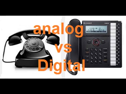 Learn the different analog and digital phones