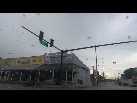 4K Forsyth GA | Downtown Forsyth | Rainy day | Drive Tour USA