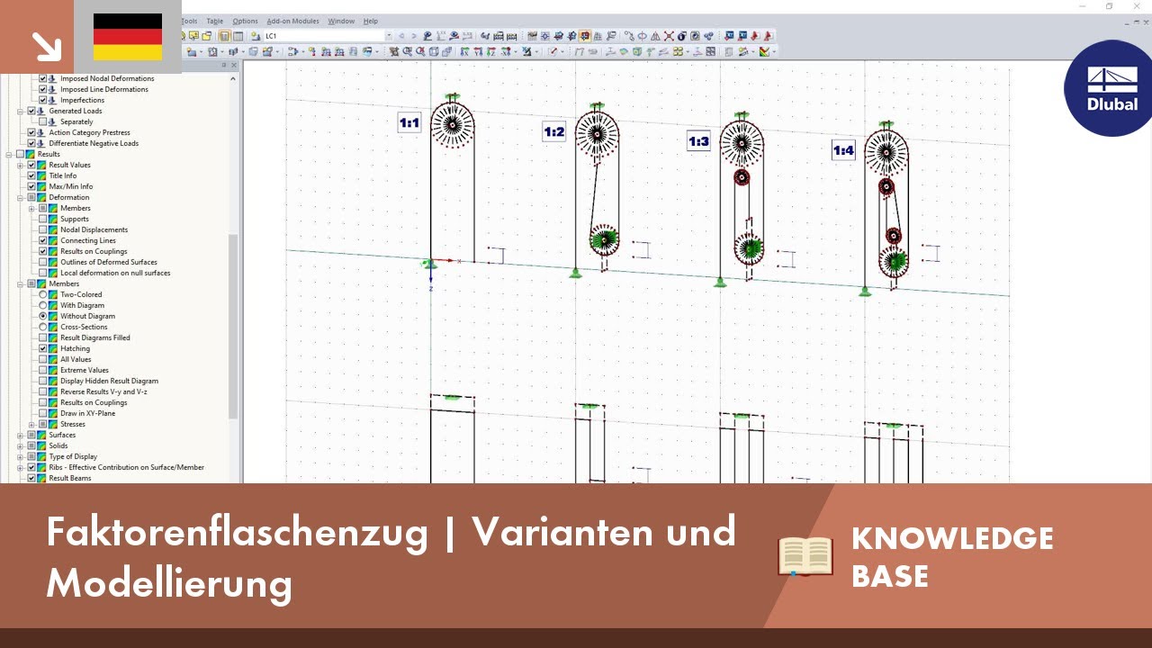 KB 001658 | Modellierung von Faktoren-Flaschenzügen in RFEM