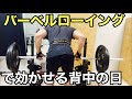 バーベルローで効かせる背中トレーニング【ホームジム筋トレ】使っている器具グロング アイロテックバーベル