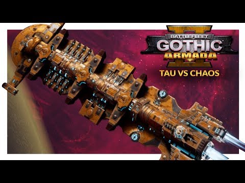 BATTLEFLEET GOTHIC ARMADA 2 | Tau Merchant vs Chaos (1v1 Gameplay Ranked Battle 28)