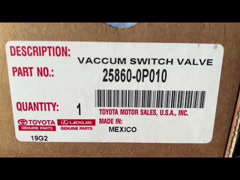 Find and replace EGR valve control solenoid 2006 Toyota Tacoma