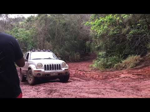 2004 Jeep Liberty tackles wet clay hill