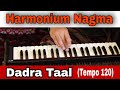 Lehra Harmonium [ Raag Pilu ]  ( Dadra Taal ) { Tempo 120 } Nagma Lehra  sarangi (Scale C#) #tabla#