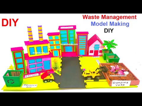 integrated waste management plastic recycling working model for science project diy howtofunda