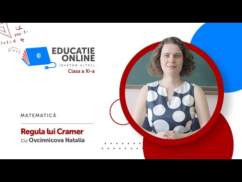 Matematică, clasa a XI-a, Regula lui Cramer