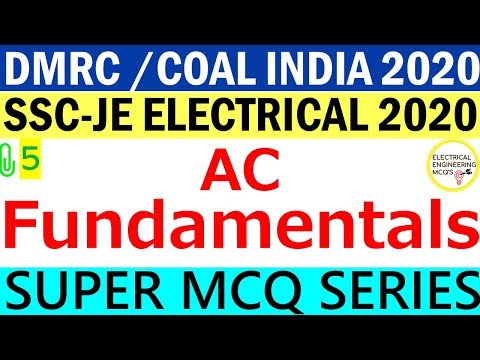 AC Fundamentals | SSC-JE | DMRC  2020 | Class 5 |  हिंदी 🔴 Video