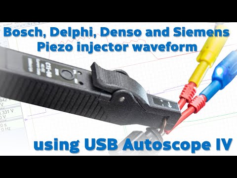 Bosch, Delphi, Denso and Siemens Piezo injector current and voltage waveform
