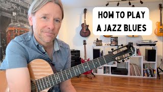 How to play a jazz blues in two positions