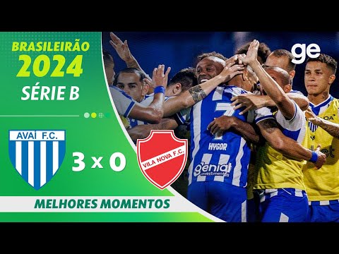 Gols e lances de Avaí x Vila Nova-GO