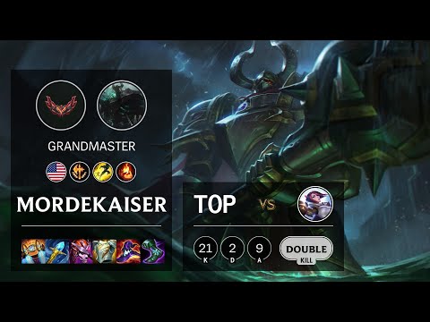 Mordekaiser Top vs Fiora - NA Grandmaster Patch 12.4