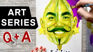 Acrylic Painting EVERYDAY + Q & A! Art Series | WEEK 3