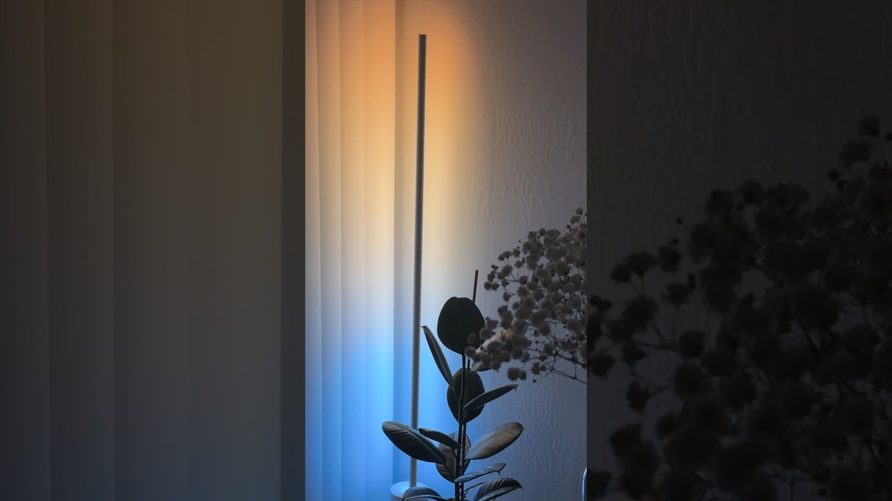 a hue gradient floor lamp #phillies #unboxing #floorlamp #homedecor #ambientlighting #homeessentials