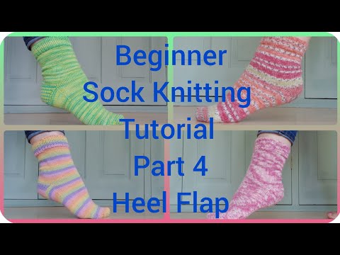 Beginner Sock KnittingTutorial Series Part 4 Heel Flap