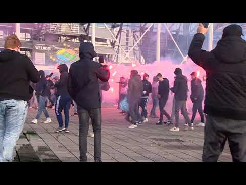 Feyenoord Supporters On Firework Rotterdam