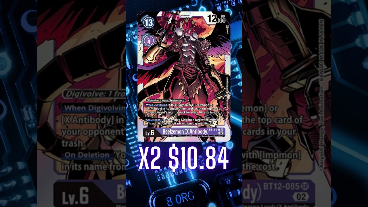 Budget Decks In 60 Secs! Beelzemon! #shorts #budget #digimon #digimontcg