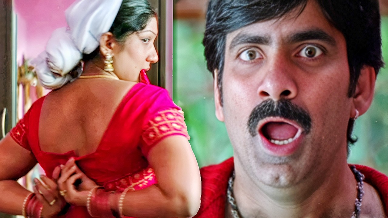Krishna The Power on Earth Hindi Dubbed Movie Scenes | Ravi Teja with a Lady | Trisha, Brahmanandam