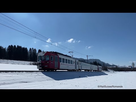 [ FR / DE ] Trafic ferroviaire aux Transports Publics Fribourgeois / Bahnverkehr bei dem TPF