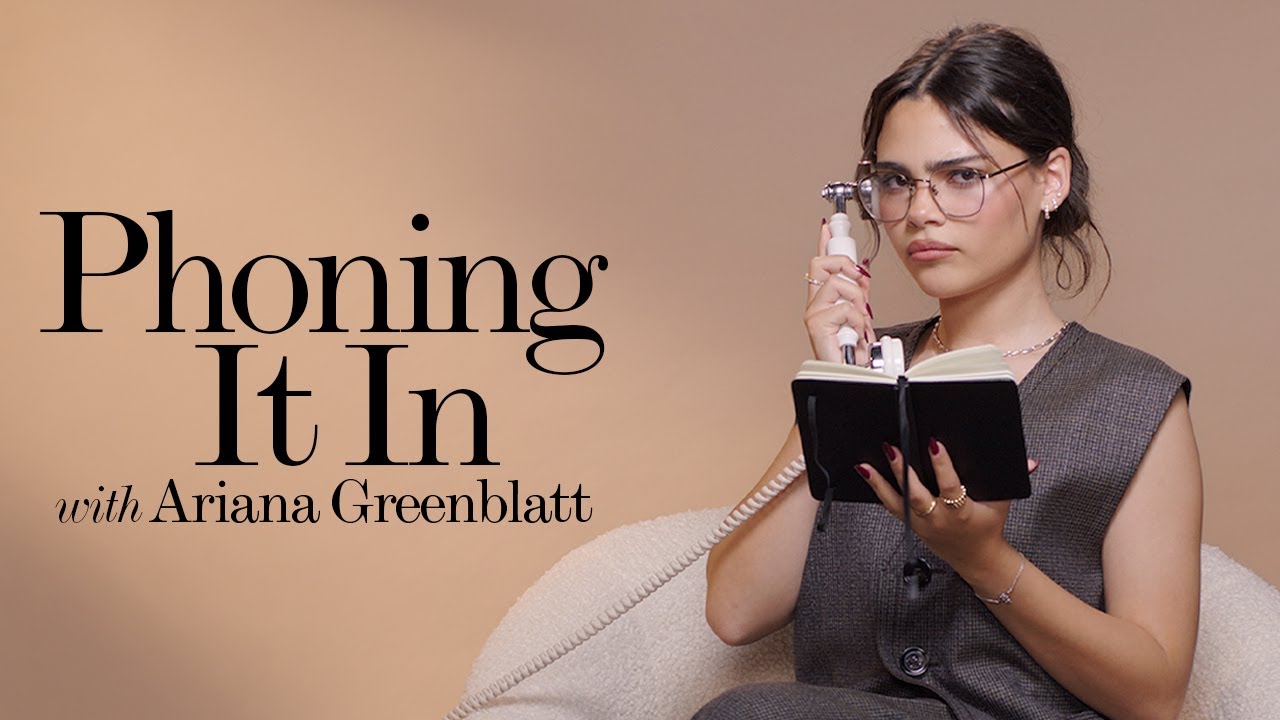 Ariana Greenblatt Prank Calls Billie Eilish, Jake Shane, and Camila Mendes | Phoning It In | ELLE