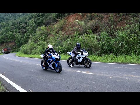 SUZUKI GSXR600 VS CBR 600RR DRAG RACE