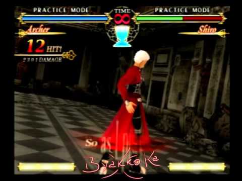 Fate/Unlimited Codes - Archer Combo +10000 Damage