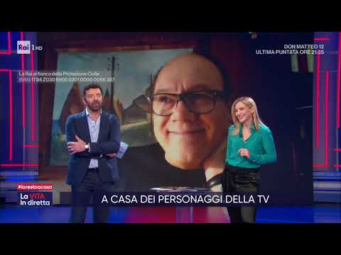 A casa dei personaggi della TV - Carlo Verdone - La vita in diretta 19/03/2020