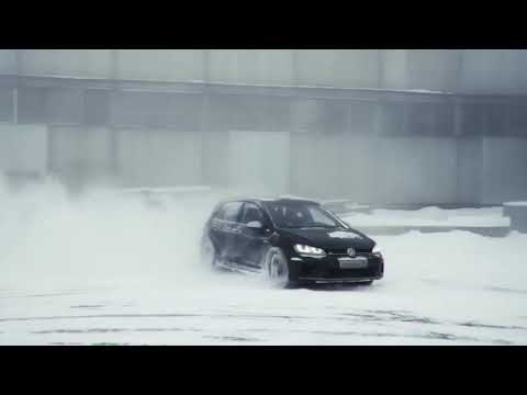Volkswagen Golf 7 R testing 4Motion in heavy snow