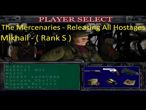 Resident Evil 3 - The Mercenaries Mikhail Releasing All Hostages (Rank S) HD