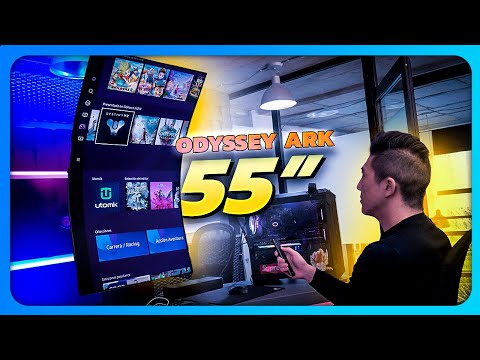 El enorme monitor para juegos Odyssey Ark 4K OLED de 55 pulgadas de Samsung baja a $1,799