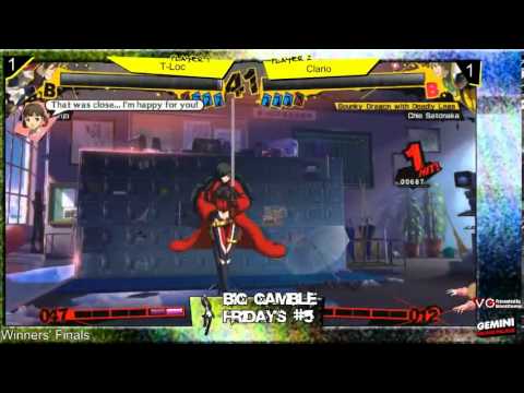 Persona 4 Arena - BGF5 - WF - T-Loc (Mitsuru) vs Clario (Chie)