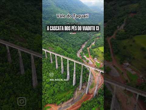 Cascata no pé do Viaduto 13 na Serra Gaúcha #serragaucha #turismors #gramado #viaduto #bento ##sul