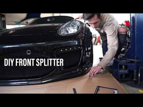 Building a Custom Splitter for my Porsche Cayman!