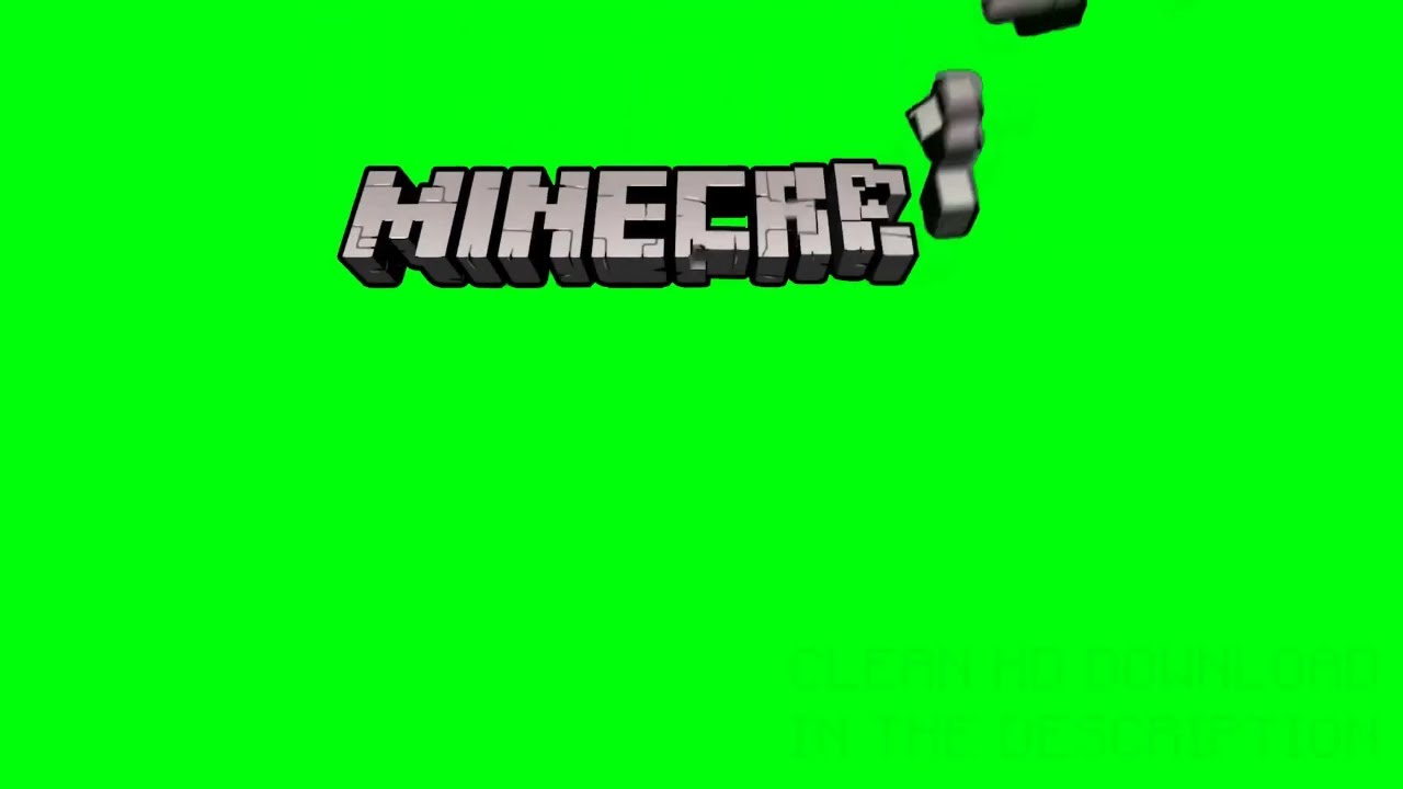 MINECRAFT GREEN SCREEN LOGO OUTRO ANIMATION (Remastered)