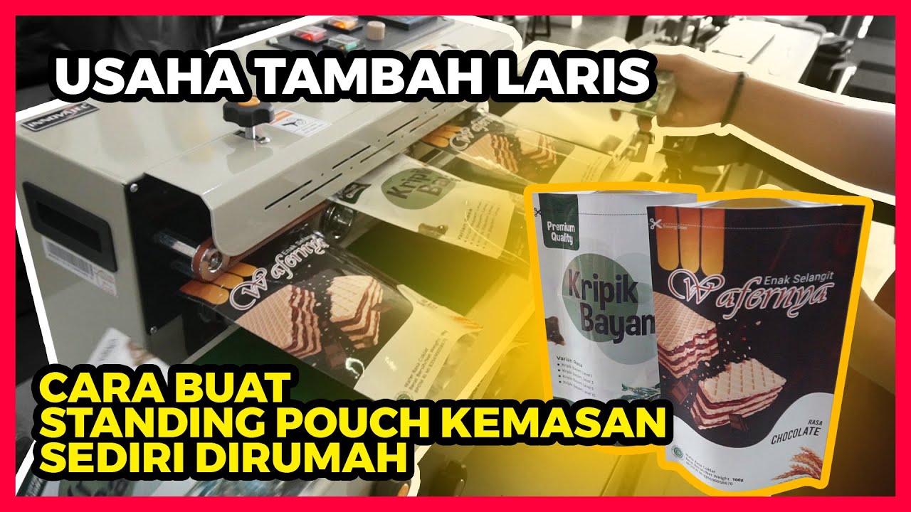 Mudah & Gampang Cara Membuat Standing Pouch Packaging Kemasan Bahan Metalize Full Print Warna
