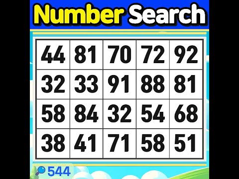 Number Search #544 Life doesn’t demand perfection; it only asks for consistency.【brain game 】
