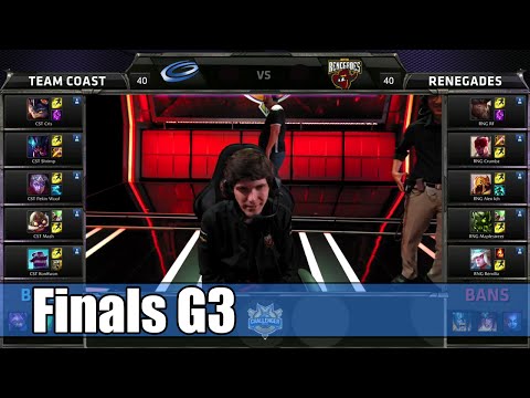 Coast vs Renegades | Game 3 Grand Finals S5 NA CS Summer 2015 | CST vs RNG G3 Finals NACS