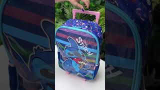 Vídeo de Mochila Infantil Stitch com Rodinhas