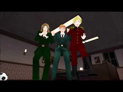 [MMD x APH] The Baltic Trio vs. Spider