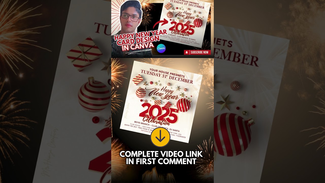 This New Year Poster Trick Changes Everything #CanvaTutorial #DesignHacks