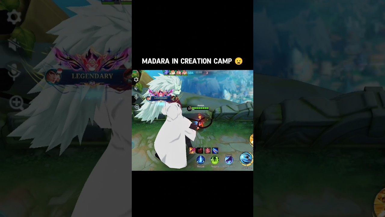 Madara in Creation Camp 😦 #shorts #mlbb #madara #MLBBCreator